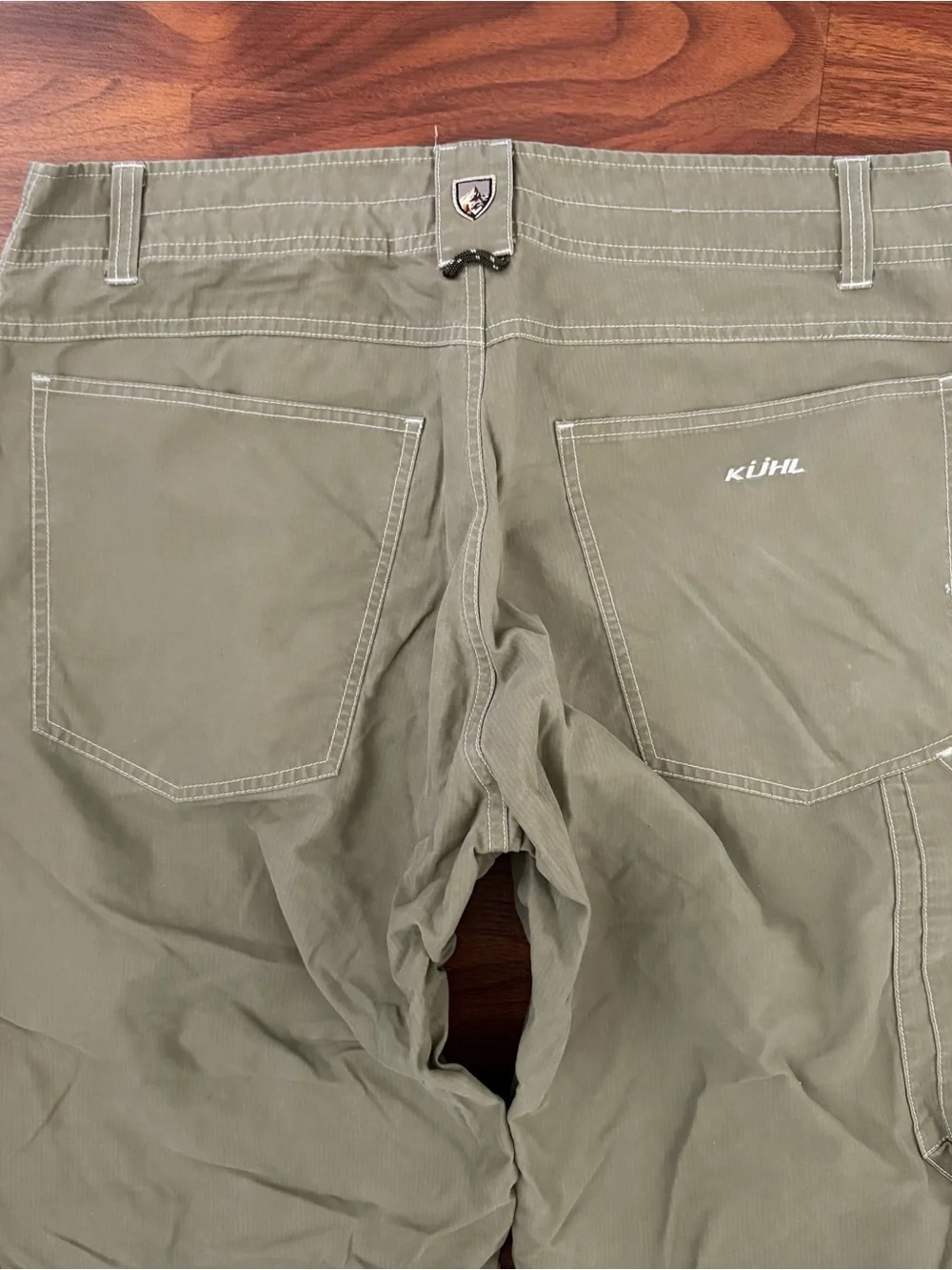 KUHL Pants Mens 34x31 Tan Khaki Kuhldry Hiking Outdoor Cargo Utility Straight